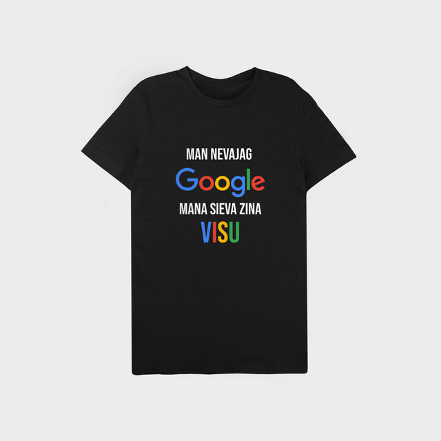 T-krekls "Man nevajag Google..."