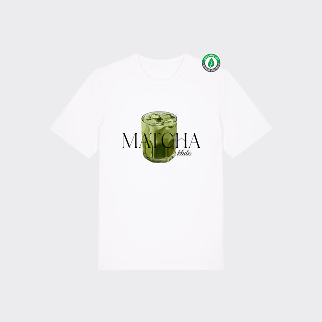 Organiskās kokvilnas T-krekls "Matcha klubs"