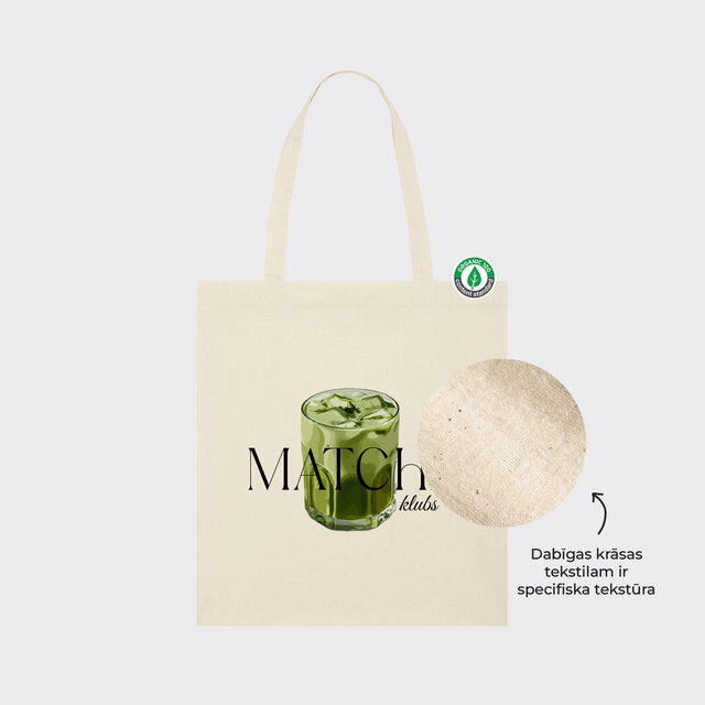 Auduma maisiņš "Matcha klubs"