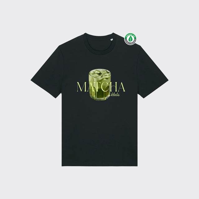 Organiskās kokvilnas T-krekls "Matcha klubs"