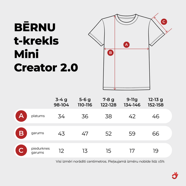 Organiskās kokvilnas komplekts "Letiņš Etiķete" (T-krekls + bērnu T-krekls)
