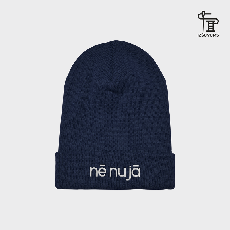 Izšūta ziemas cepure "Nē nu Jā"