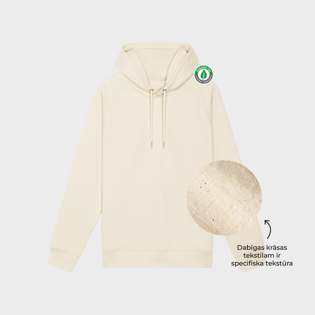 Organiskās kokvilnas hūdijs SIDER - Dabīgs