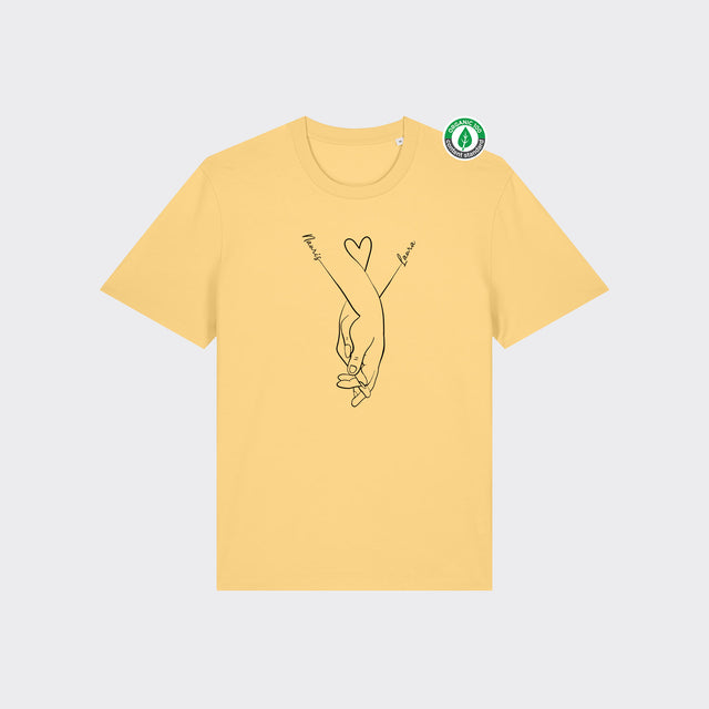 Organiskās kokvilnas Personalizējams T-krekls "Pāra rociņas"