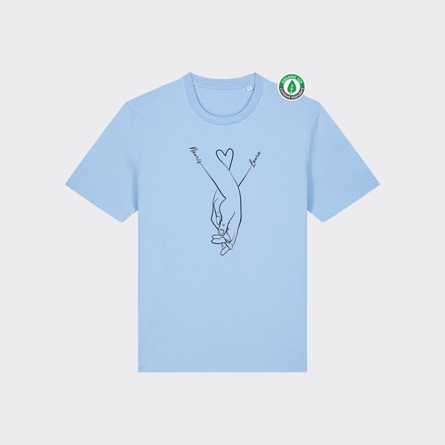 Organiskās kokvilnas Personalizējams T-krekls "Pāra rociņas"