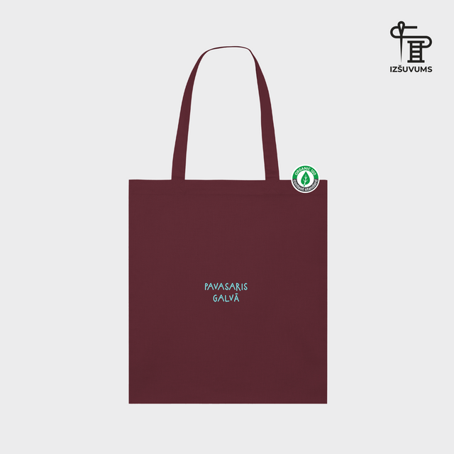 Izšūts auduma maisiņš "Pavasaris galvā"