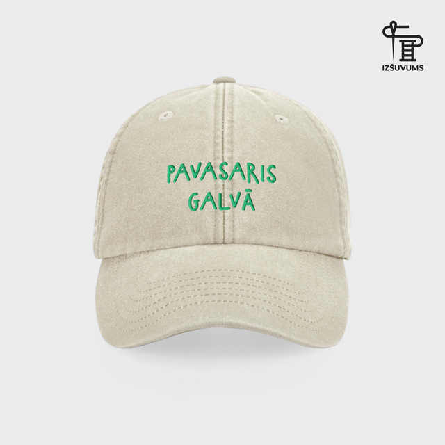 Izšūta cepure "Pavasaris galvā"
