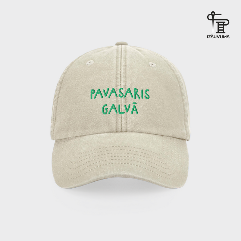 Izšūta cepure "Pavasaris galvā"
