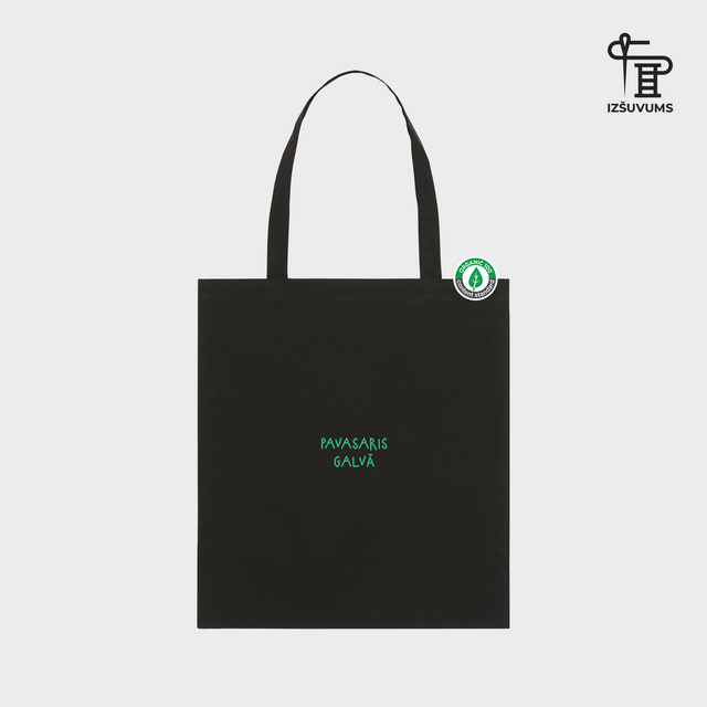 Izšūts auduma maisiņš "Pavasaris galvā"