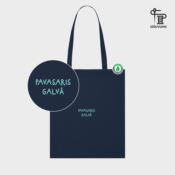 Izšūts auduma maisiņš "Pavasaris galvā"