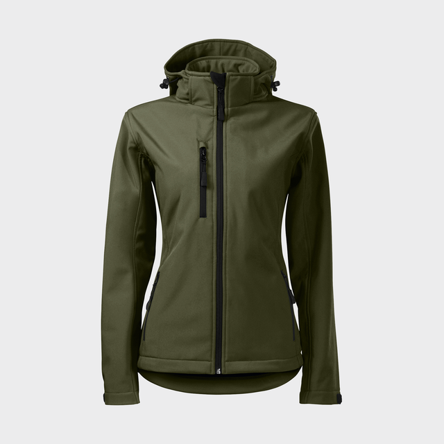 % Tumši zaļš, Sieviešu Jaka Softshell Performance 521 ar tavu dizainu