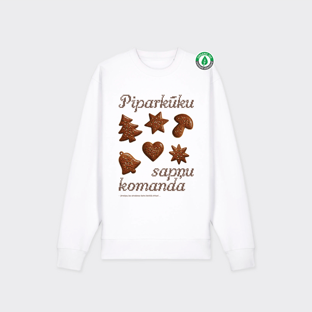Organiskās kokvilnas džemperis "Piparkūku komanda"