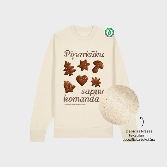 Organiskās kokvilnas džemperis "Piparkūku komanda"