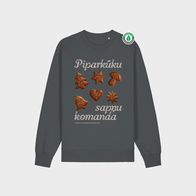 Organiskās kokvilnas džemperis "Piparkūku komanda"