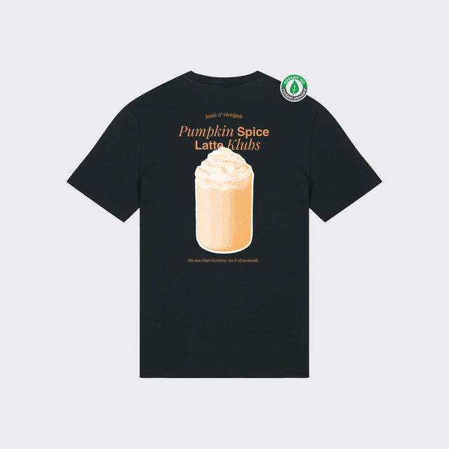 Organiskās kokvilnas T-krekls "Pumpkin spice latte klubs"