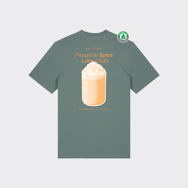 Organiskās kokvilnas T-krekls "Pumpkin spice latte klubs"
