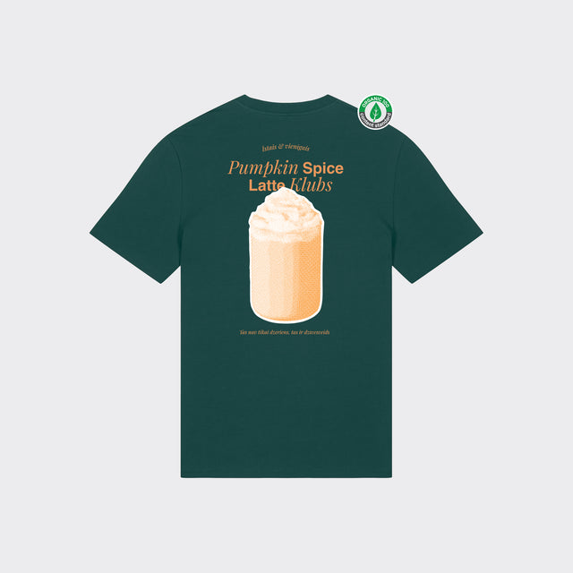 Organiskās kokvilnas T-krekls "Pumpkin spice latte klubs"