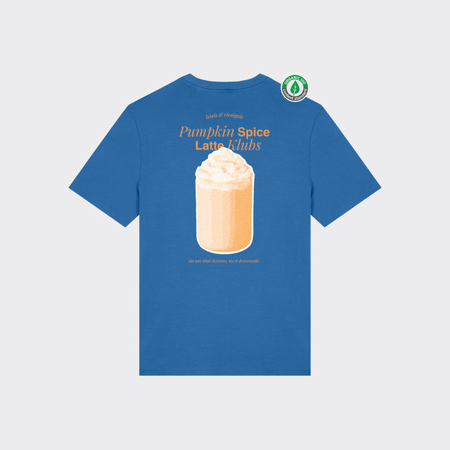Organiskās kokvilnas T-krekls "Pumpkin spice latte klubs"