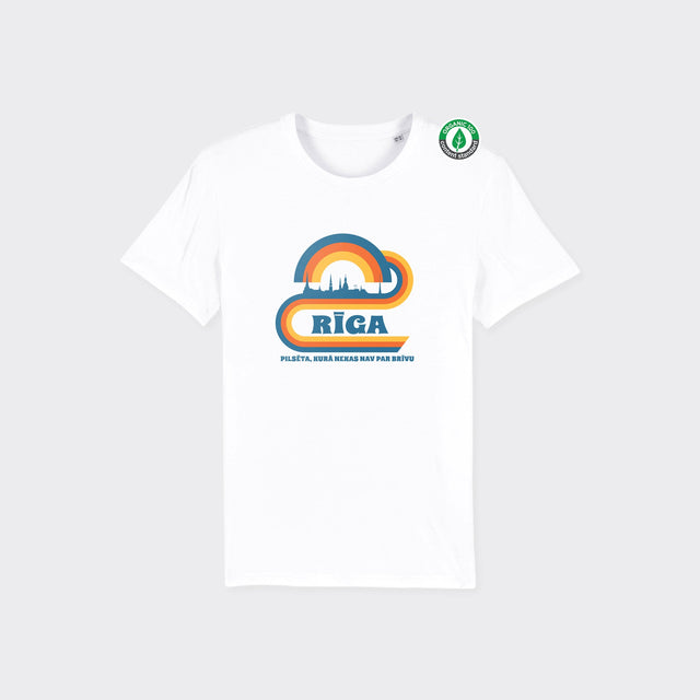 Organiskās kokvilnas T-krekls "Retro Rīga"