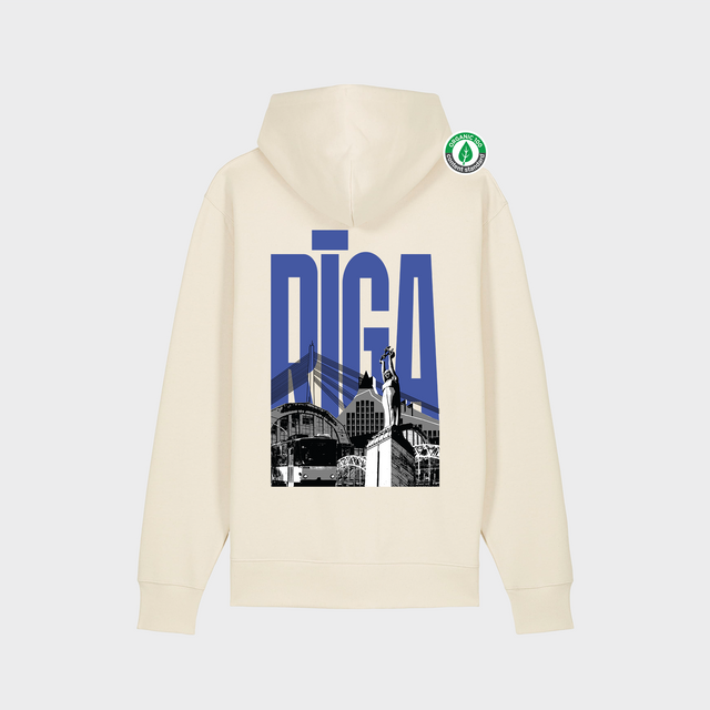 Organiskās kokvilnas hūdijs "Rīga"