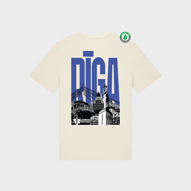 Organiskās kokvilnas T-krekls "Rīga"