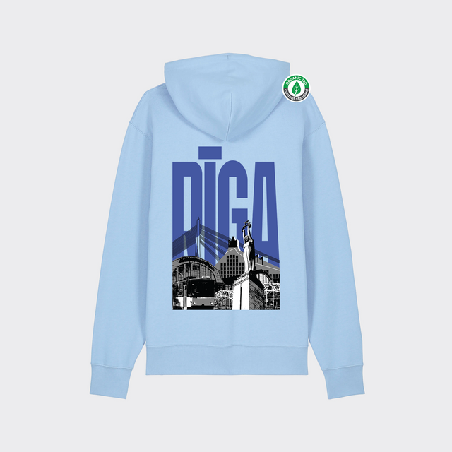 Organiskās kokvilnas hūdijs "Rīga"