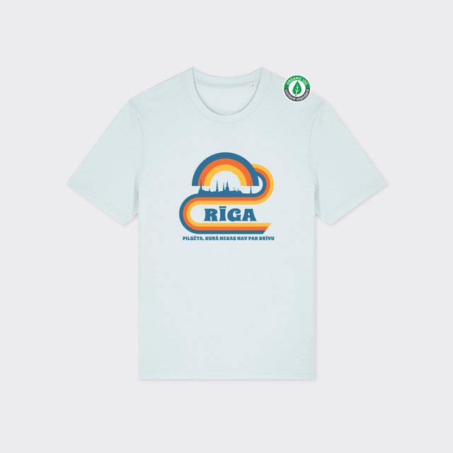 Organiskās kokvilnas T-krekls "Retro Rīga"