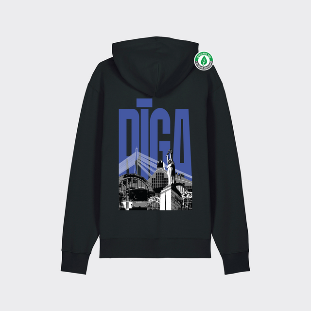 Organiskās kokvilnas hūdijs "Rīga"