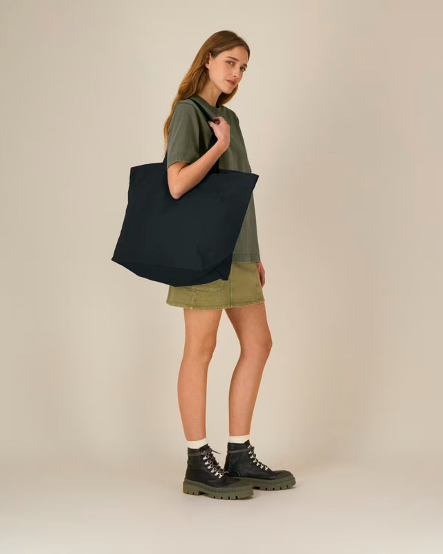 Organiskās kokvilnas auduma maisiņš Shopping Bag