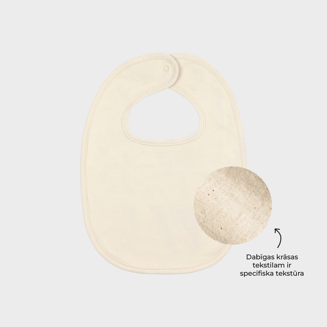 Organiskās kokvilnas mazuļu priekšautiņš Baby Bib