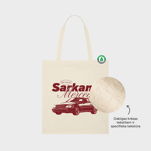 Auduma maisiņš "Sarkans Mercedes"