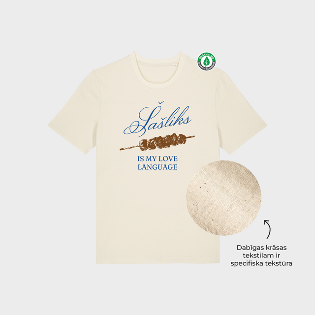 Organiskās kokvilnas T-krekls "Šašliks"