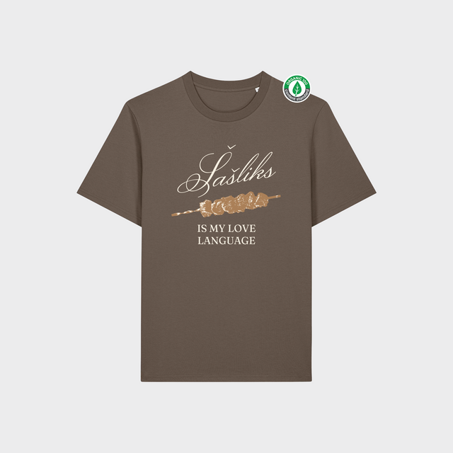 Organiskās kokvilnas T-krekls "Šašliks"