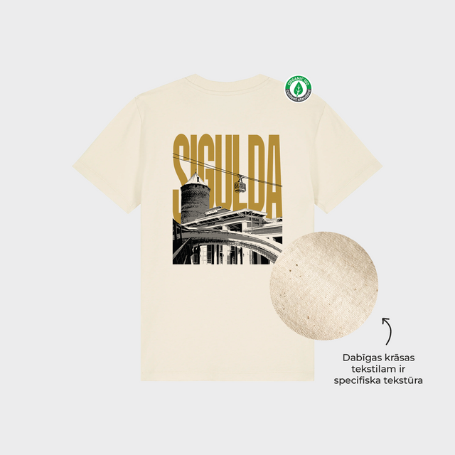 Organiskās kokvilnas bērnu T-krekls "Sigulda"