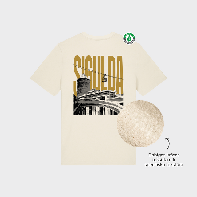 Organiskās kokvilnas T-krekls "Sigulda"