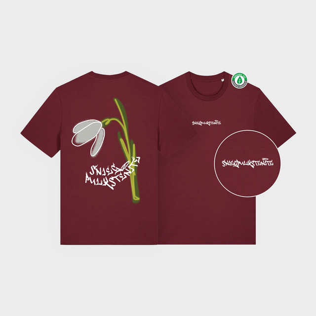 Organiskās kokvilnas T-krekls "Sniegpulkstenīte"