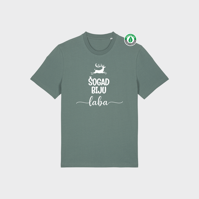 Organiskās kokvilnas T-krekls "Šogad Biju Laba"