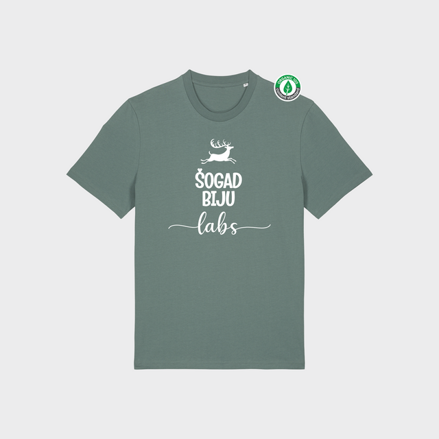 Organiskās kokvilnas T-krekls "Šogad Biju Labs"
