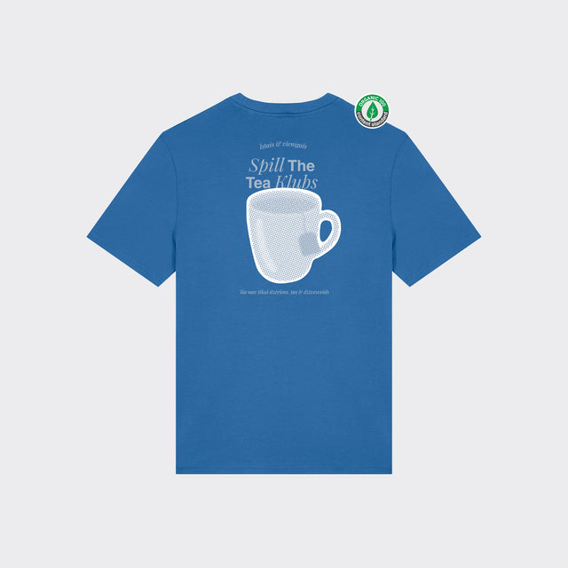 Organiskās kokvilnas T-krekls "Spill the tea klubs"