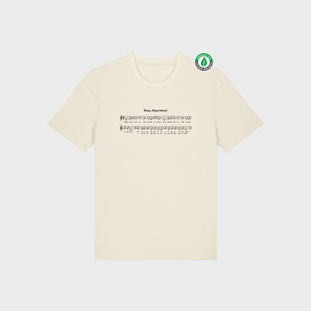 Organiskās kokvilnas T-krekls "ŠURP, JĀŅA BĒRNI!"