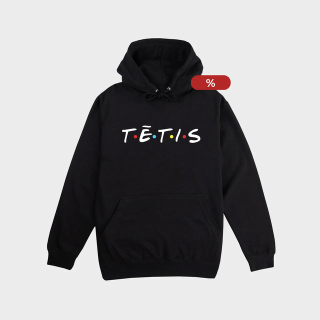 % Melns XL izmēra Hūdijs "Tētis (friends)"