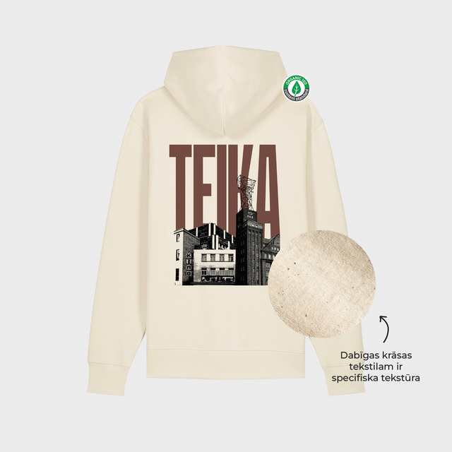 Organiskās kokvilnas hūdijs "Teika"