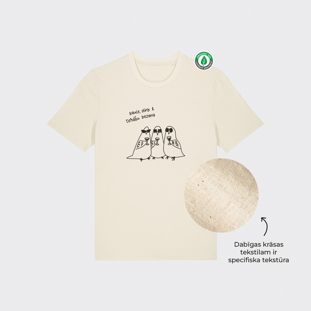 Organiskās kokvilnas T-krekls "Terašu sezona"