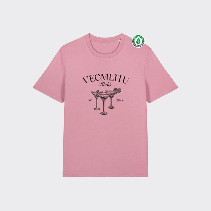 Organiskās kokvilnas T-krekls "Vecmeitu Klubs"