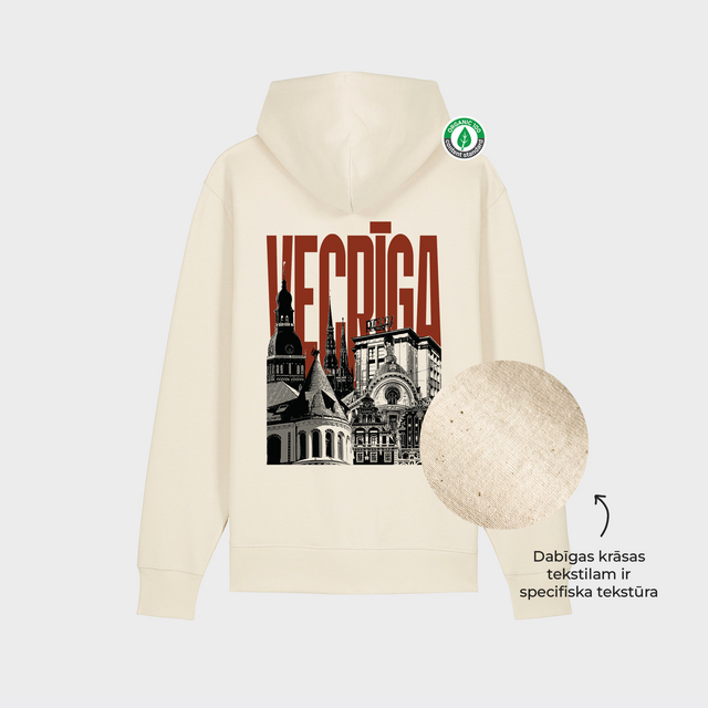 Organiskās kokvilnas hūdijs "Vecrīga"
