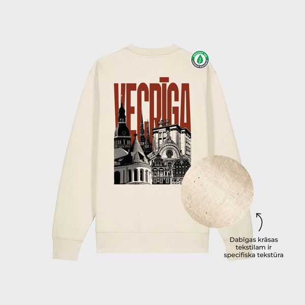 Organiskās kokvilnas džemperis "Vecrīga"