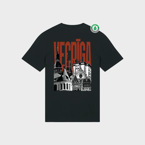 Organiskās kokvilnas T-krekls "Vecrīga"