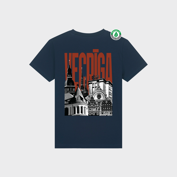 Organiskās kokvilnas bērnu T-krekls "Vecrīga"