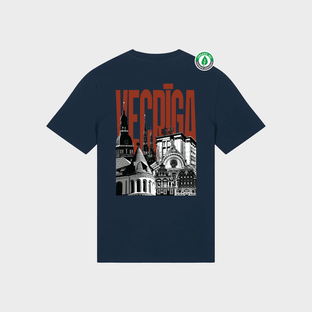 Organiskās kokvilnas T-krekls "Vecrīga"