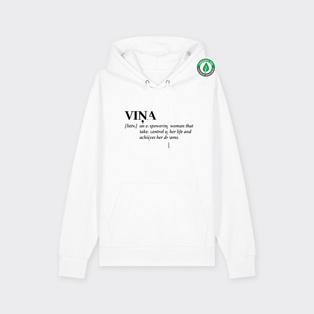 Organiskās kokvilnas hūdijs "VIŅA [lietv.]"